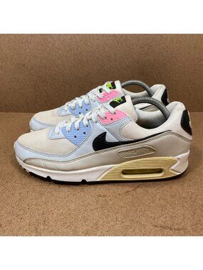 Nike Womens Air Max 90 Multicolor Pastel Running Sneakers Size 11Pink,Pink,Beige